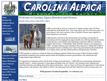Tablet Screenshot of carolinaalpacafarms.org